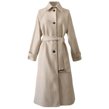 Winter Women's Thicken Wool Blend Long Coat