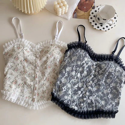 Women's Vintage Elegant French Lace Sling Fashion